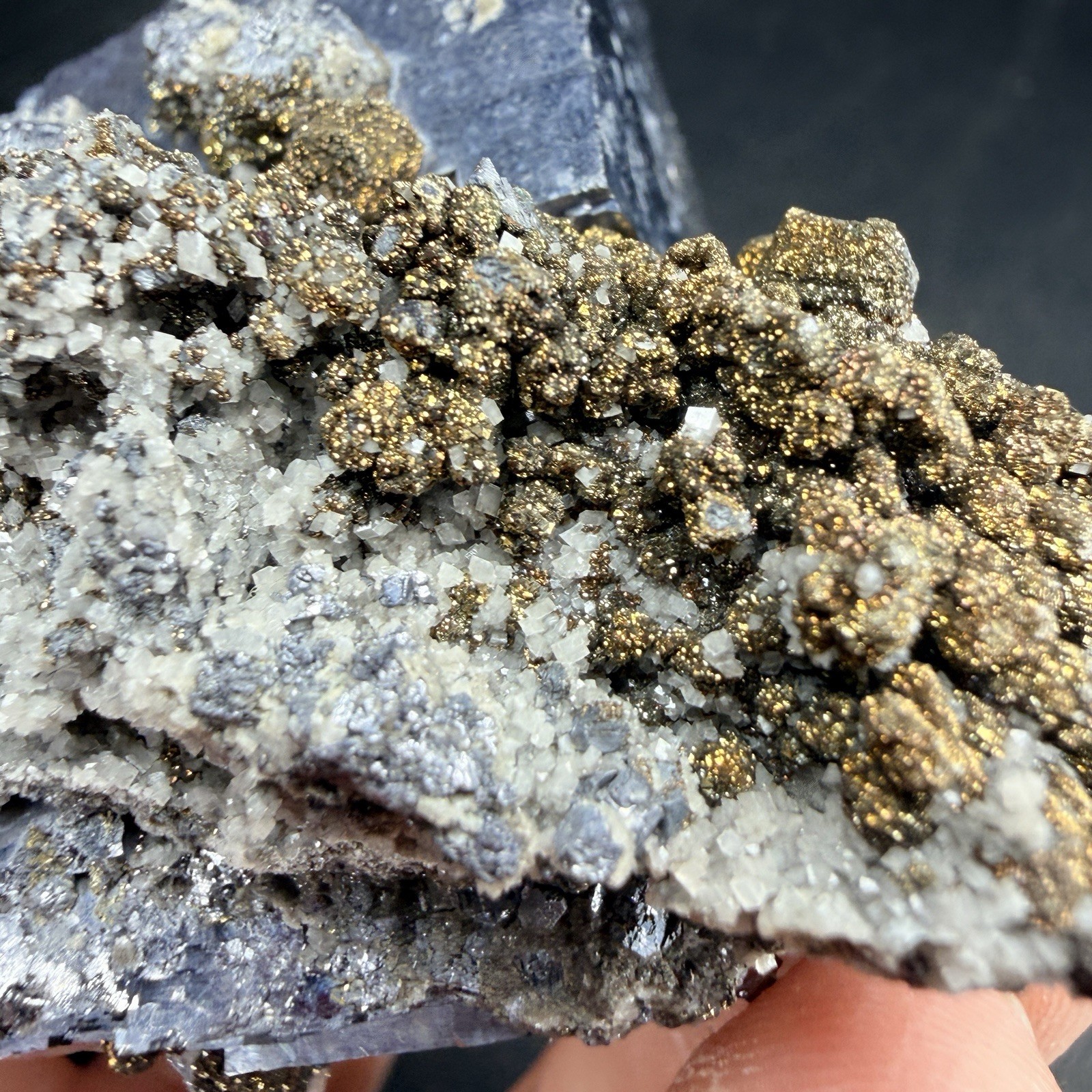 Galena Chalcopyrite Dolomite Crystal Combo / Missouri *Video*