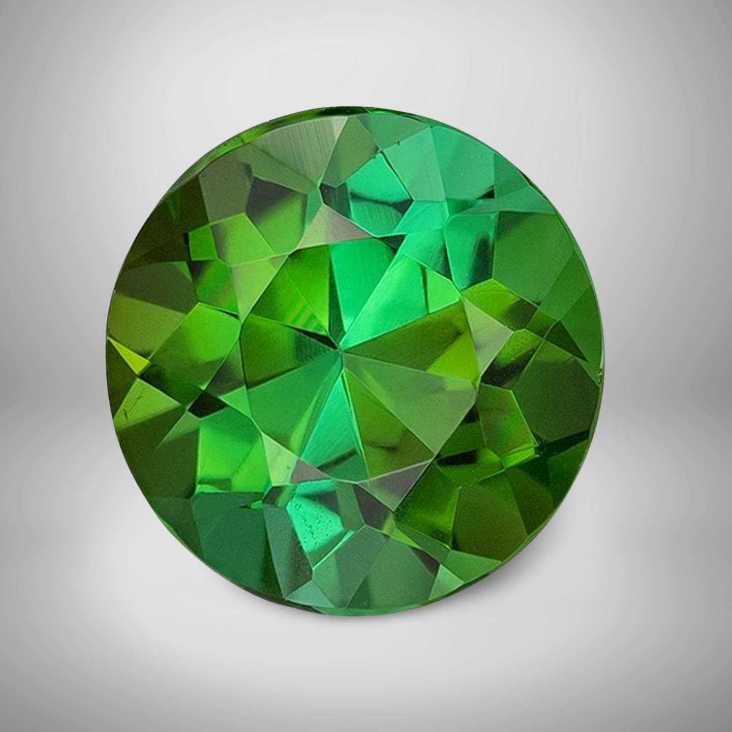 Green Tourmaline Round Cut Gemstone 5 Cts – 12 mm AAA+ Precious Jewelry Gem