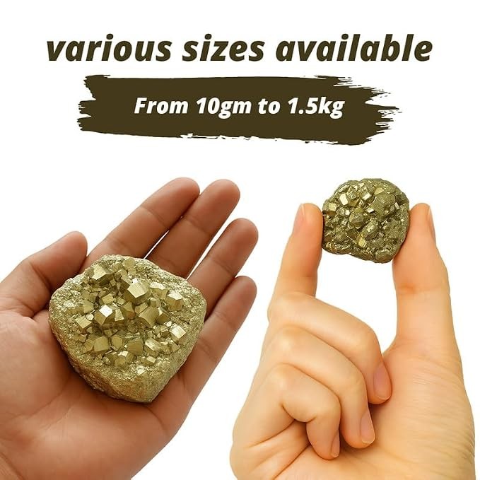 Natural Peru Pyrite Rough Cluster 30-50g Wealth Healing Crystal Reiki Vastu Gift