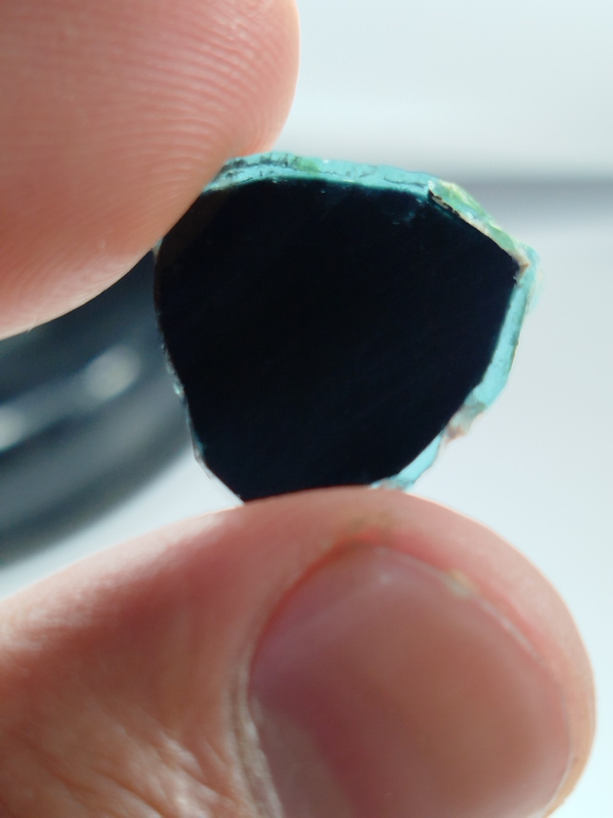 Dark Blue Tourmaline Slice From Afghanistan 5 Grams
