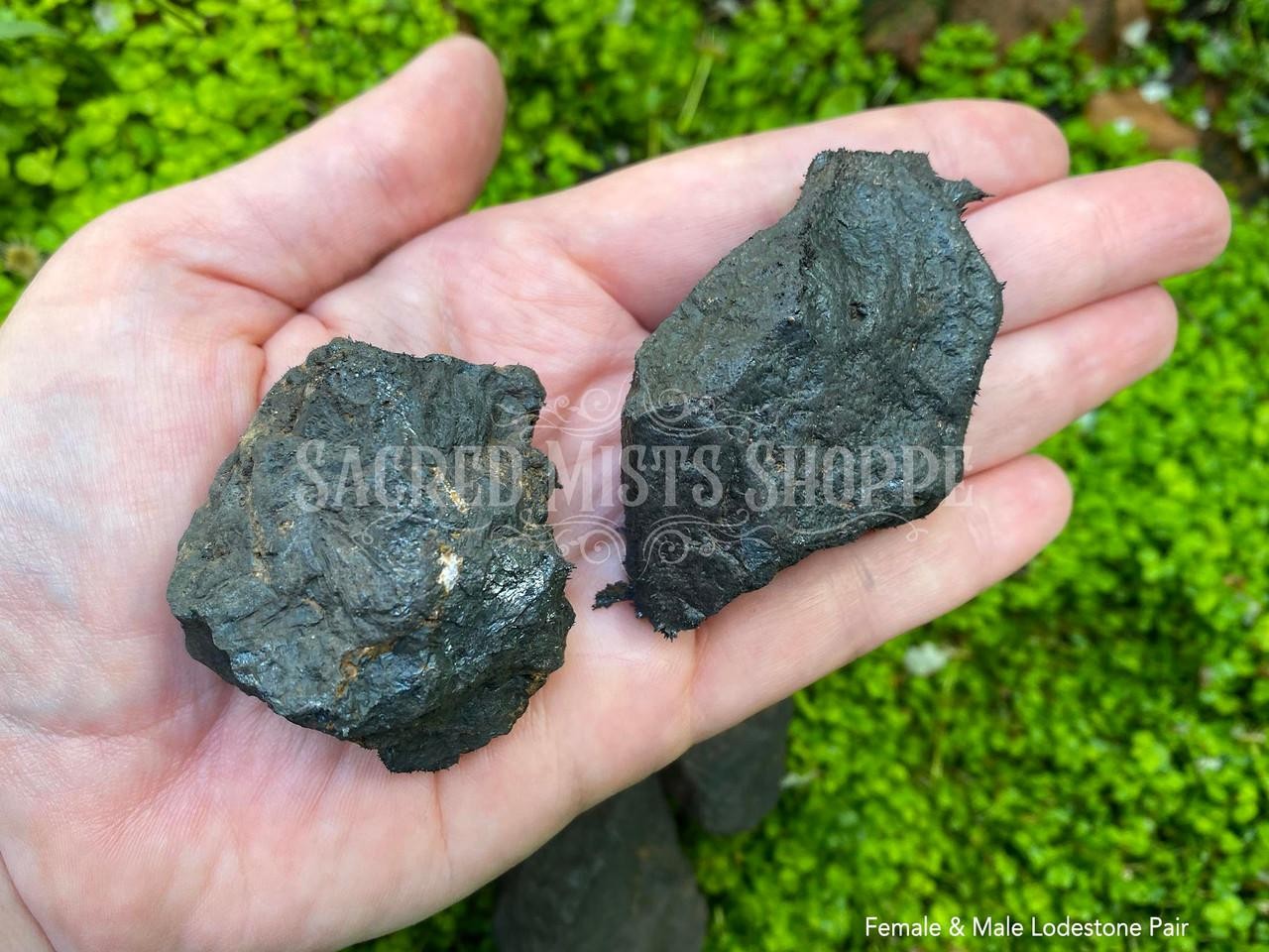 Lodestone Large Magnetite Choose Female, Male, Pair for Attraction Luck Balance