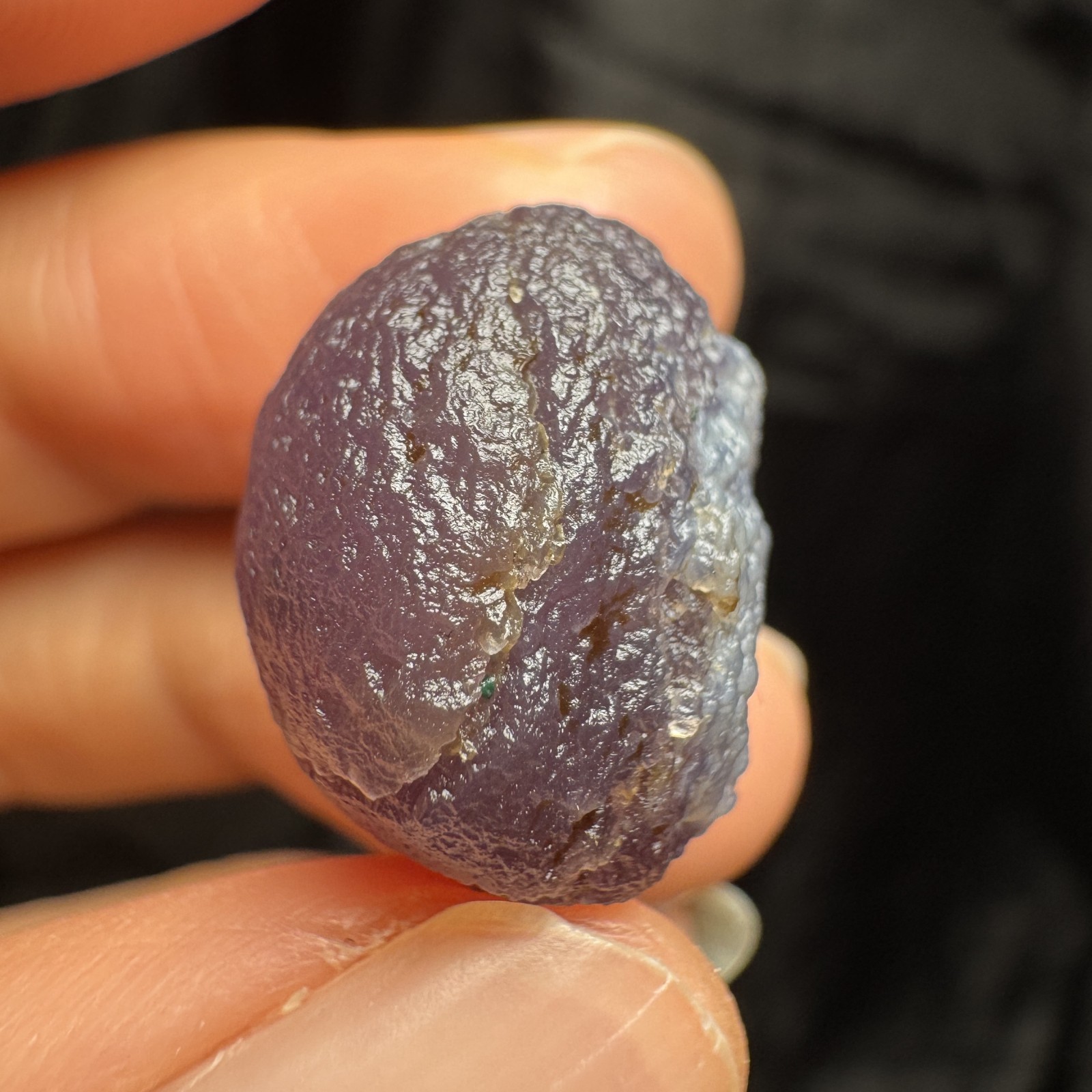 1.8cm/5.7g Raw Alxa Gobi Purple Vein Agate, Mongolia-5400
