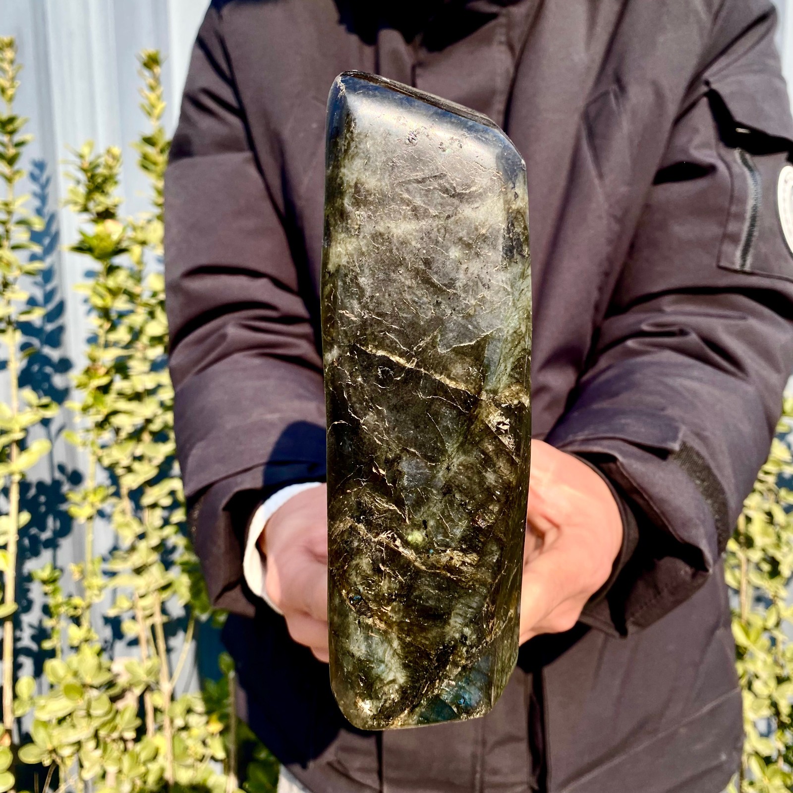 8.19LB Natural Gorgeous Labradorite Quartz Crystal Stone Specimen Healing