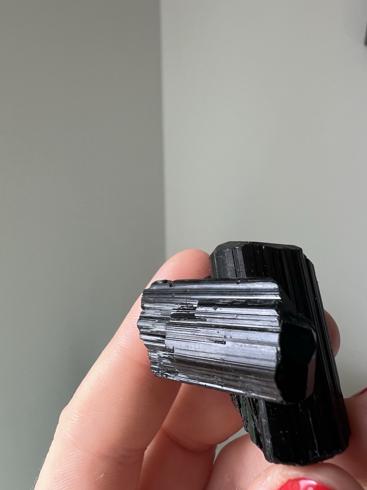 33g – Raw Black Tourmaline | Cross Cluster | Mozambique