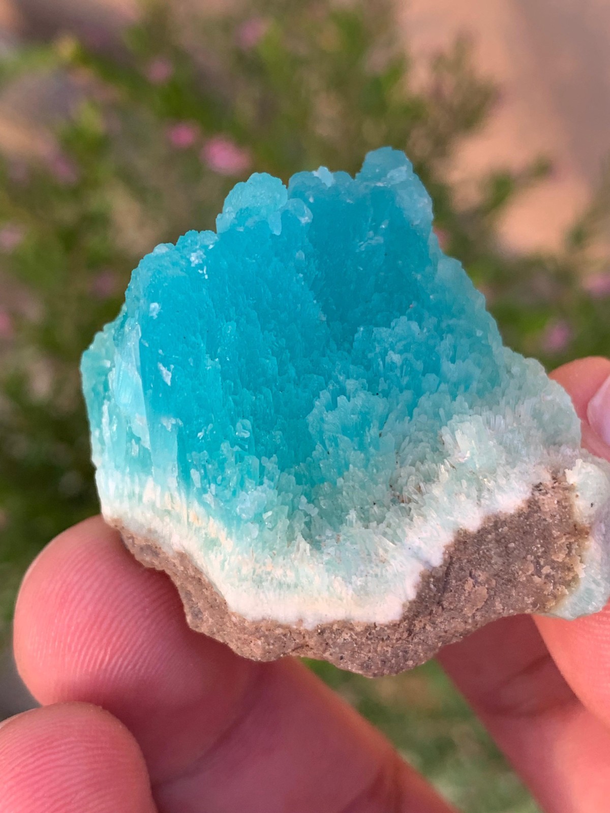 Deep Blue Smithsonite Raw Crystal from Afghanistan / 35 Grams