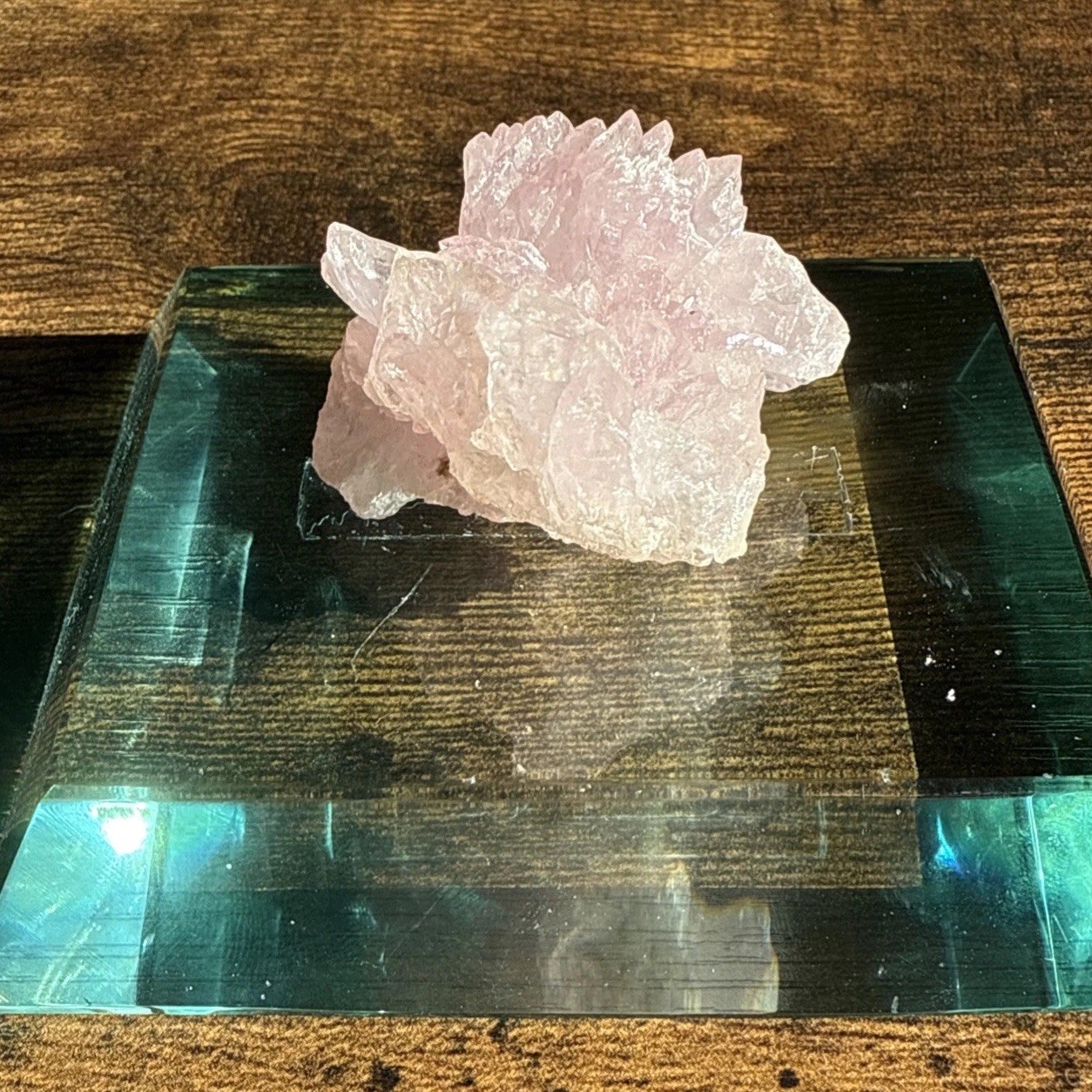Crystalized Rose Quartz Cluster, Minas Gerais , Brazil, 34+ Grm, Natural, Old In