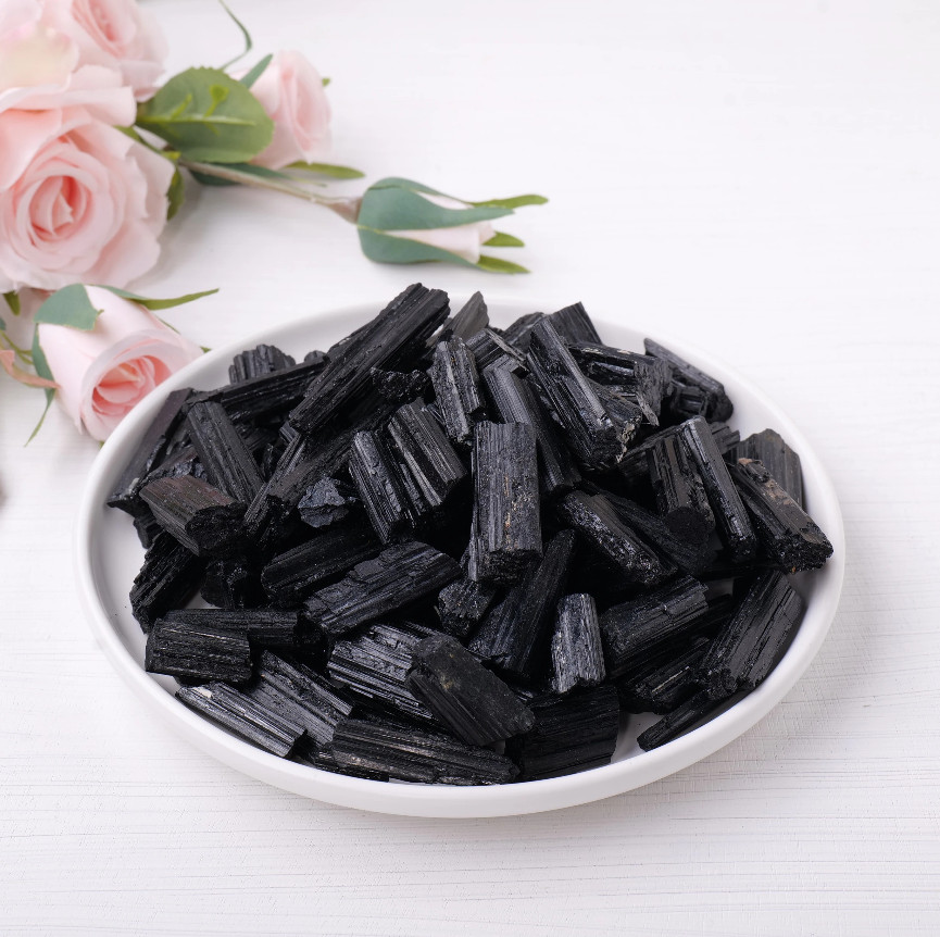 1pc 50g Black Tourmaline Raw Stone – Natural Crystal Reiki Healing Mineral – NEW