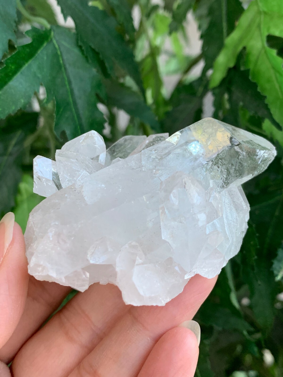 Large Grade A++ Clear Quartz Crystal Cluster, 2″- 3″ Raw Clear Quartz Geode