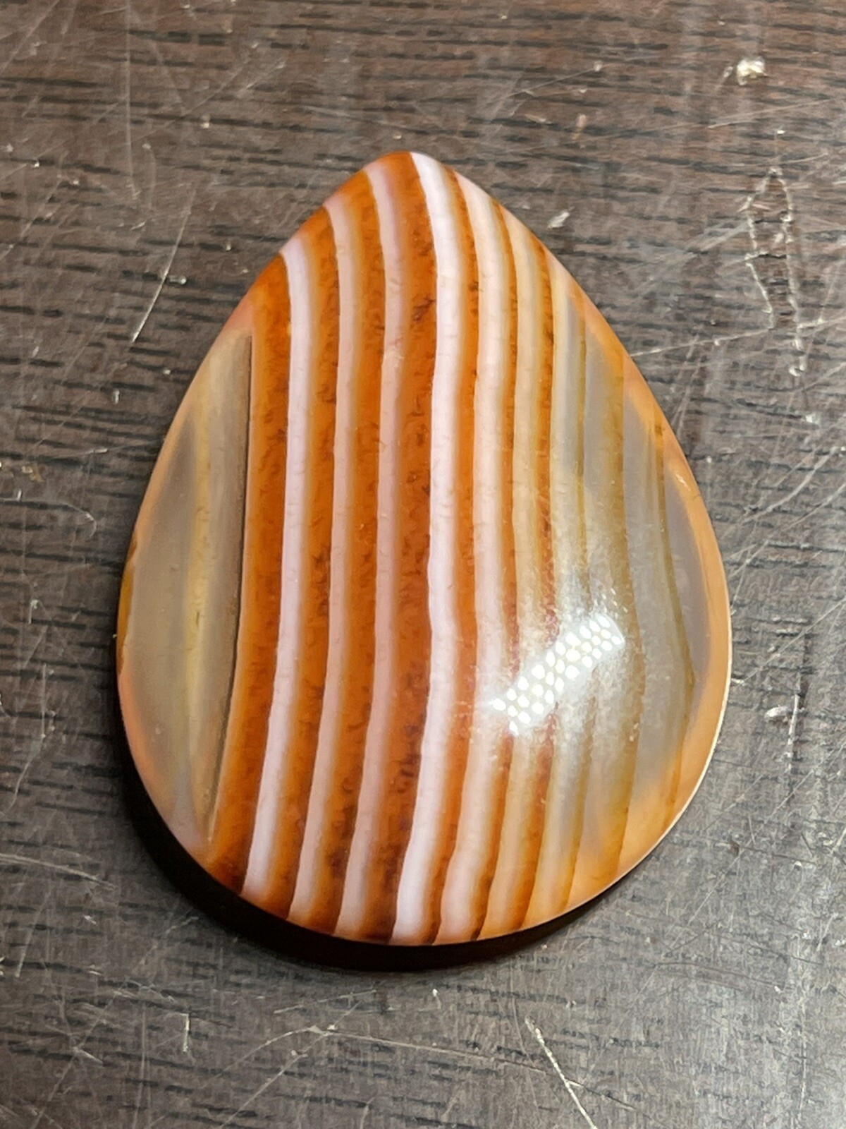 Sardonyx Cabochon 1.21in x .9in x .35in 9g