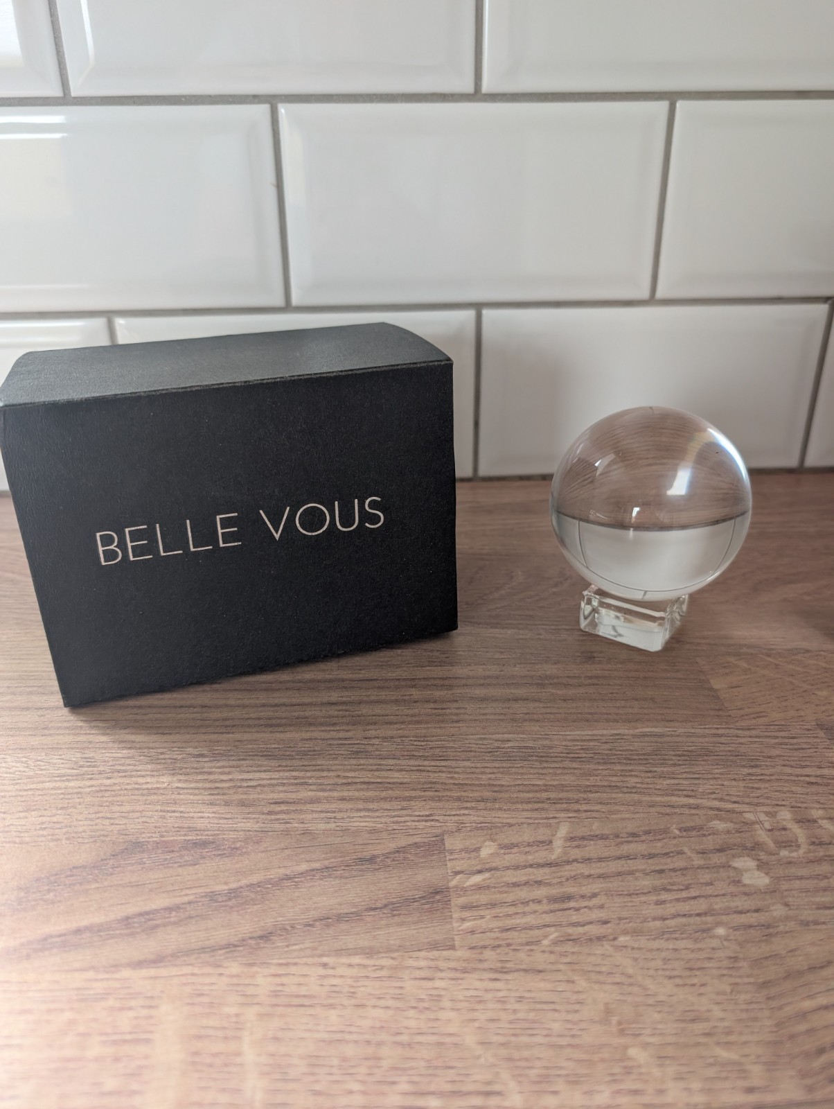Belle vous K9 crystal ball 80mm – 8cm Photography Ball with Crystal Stand