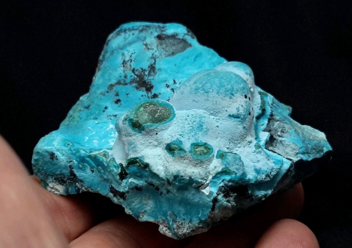 3″ CHRYSOCOLLA on MALACHITE from the Democratic Republic of Congo