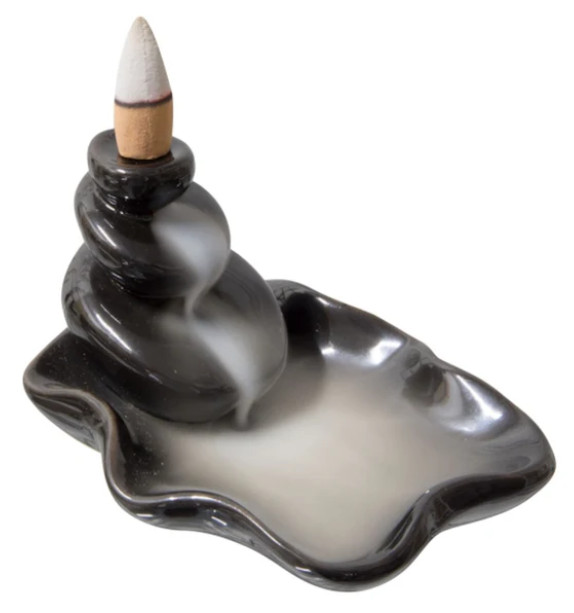 Ceramic Backflow Incense Burner – Water Lily