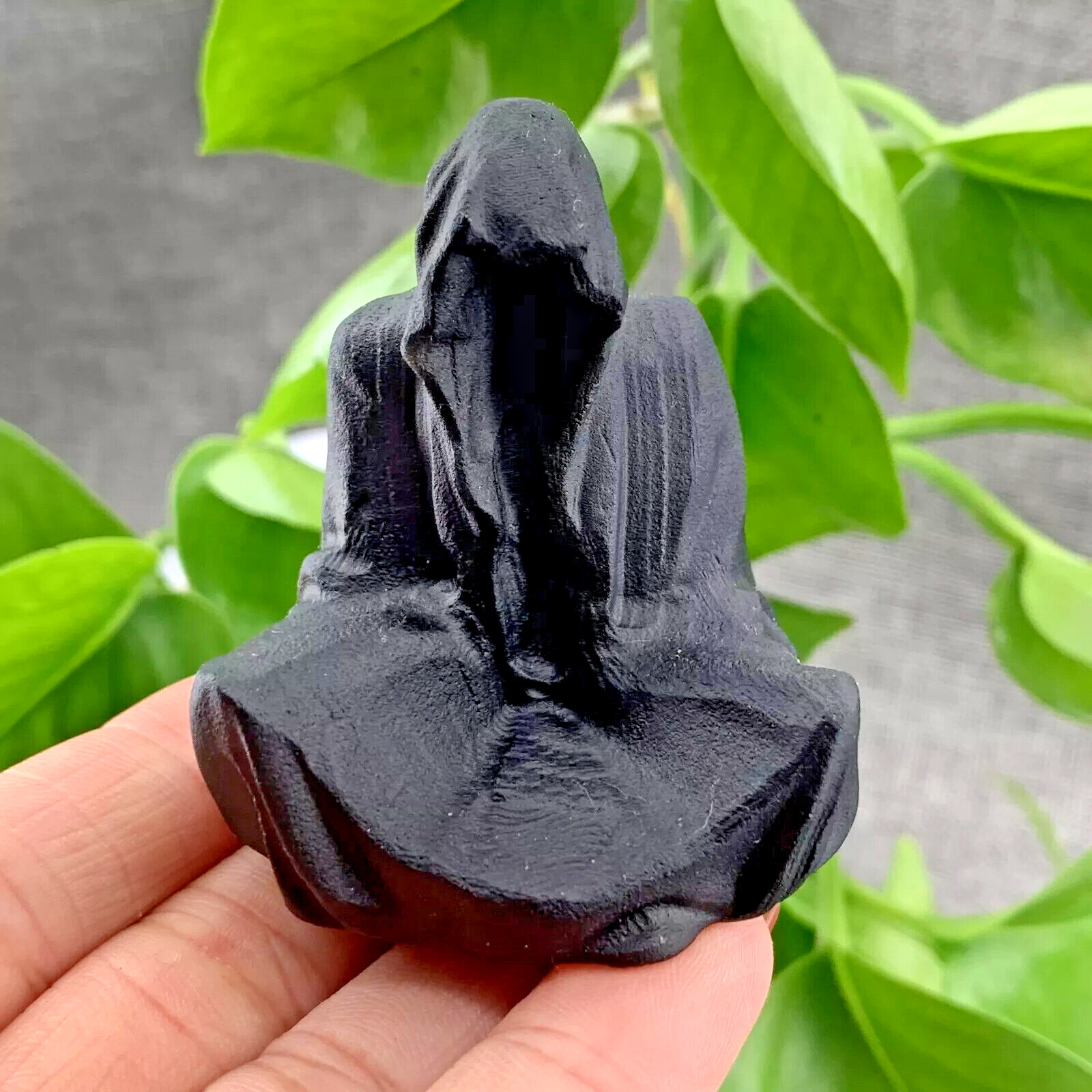 2″ Natural Obsidian Quartz Carved Quartz Crystal Skull Reiki Healing Gift 1pc