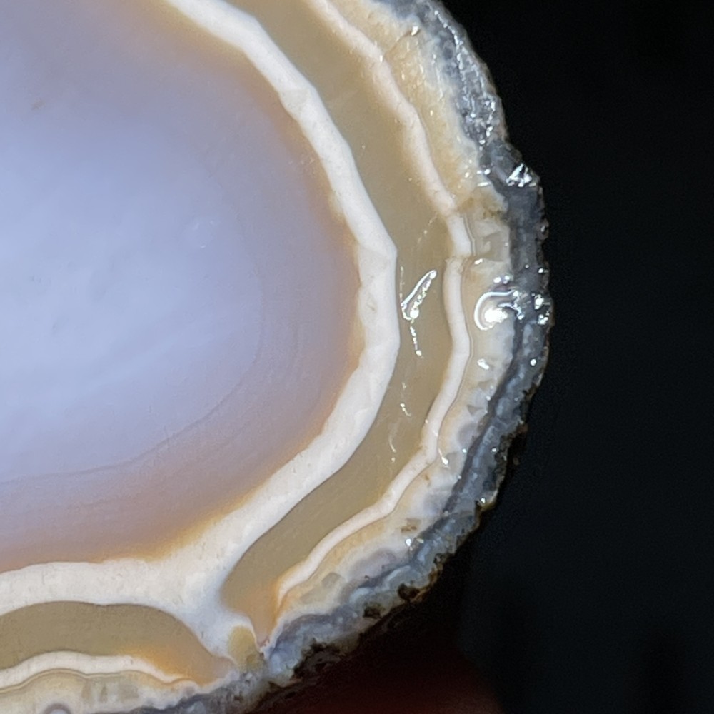 Unique Rough Agate crystal geode Achat Nodule Chinese Agate Xuanhua 48g D770