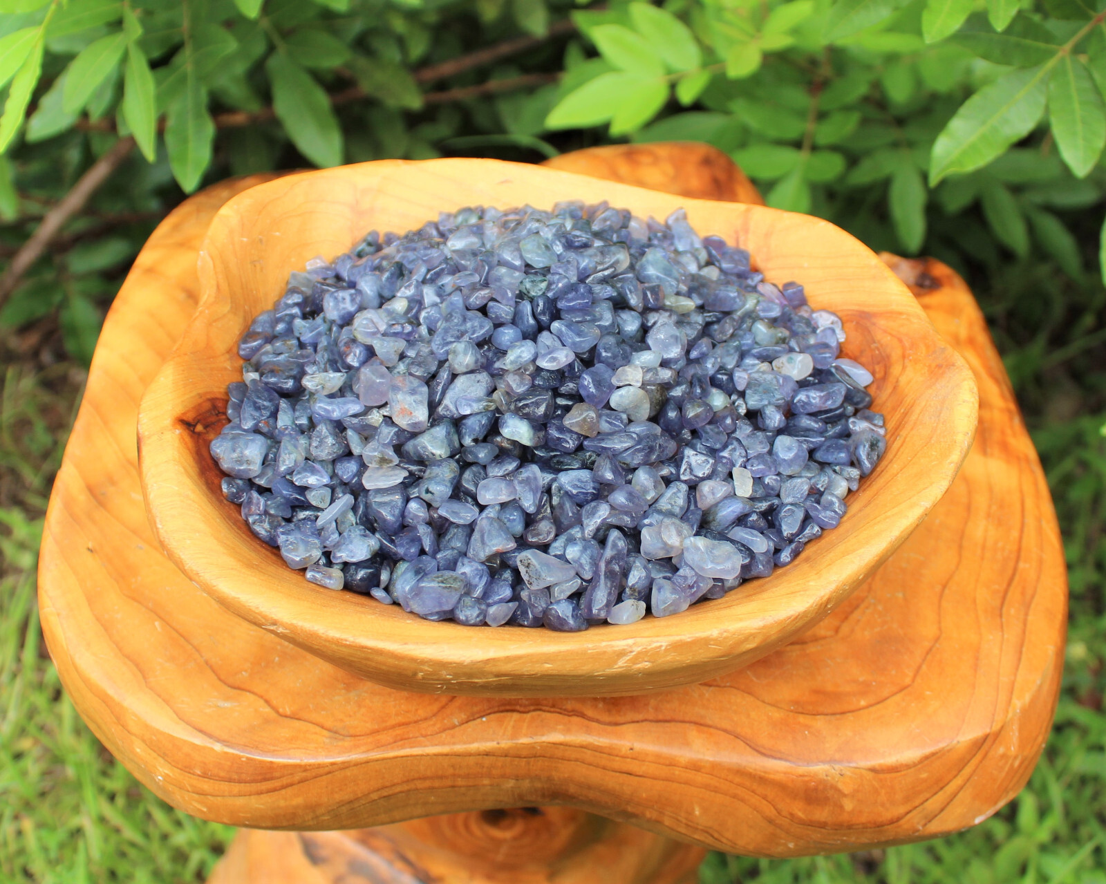 Iolite Semi Tumbled Gemstone Mini Chips 5-15 mm, ‘A’ Grade Wholesale Bulk Lot