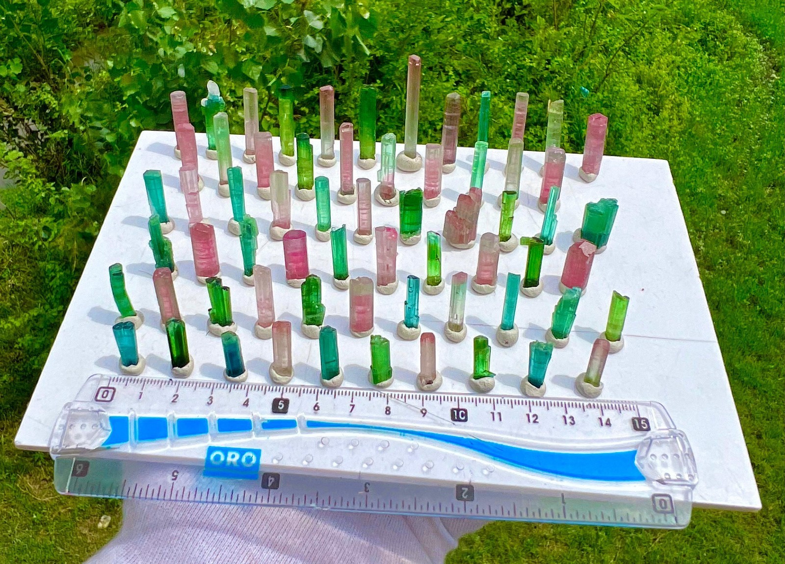 75 Grams Multi Coloured Lipstick Tourmaline Crystals Lot From Afghanistan