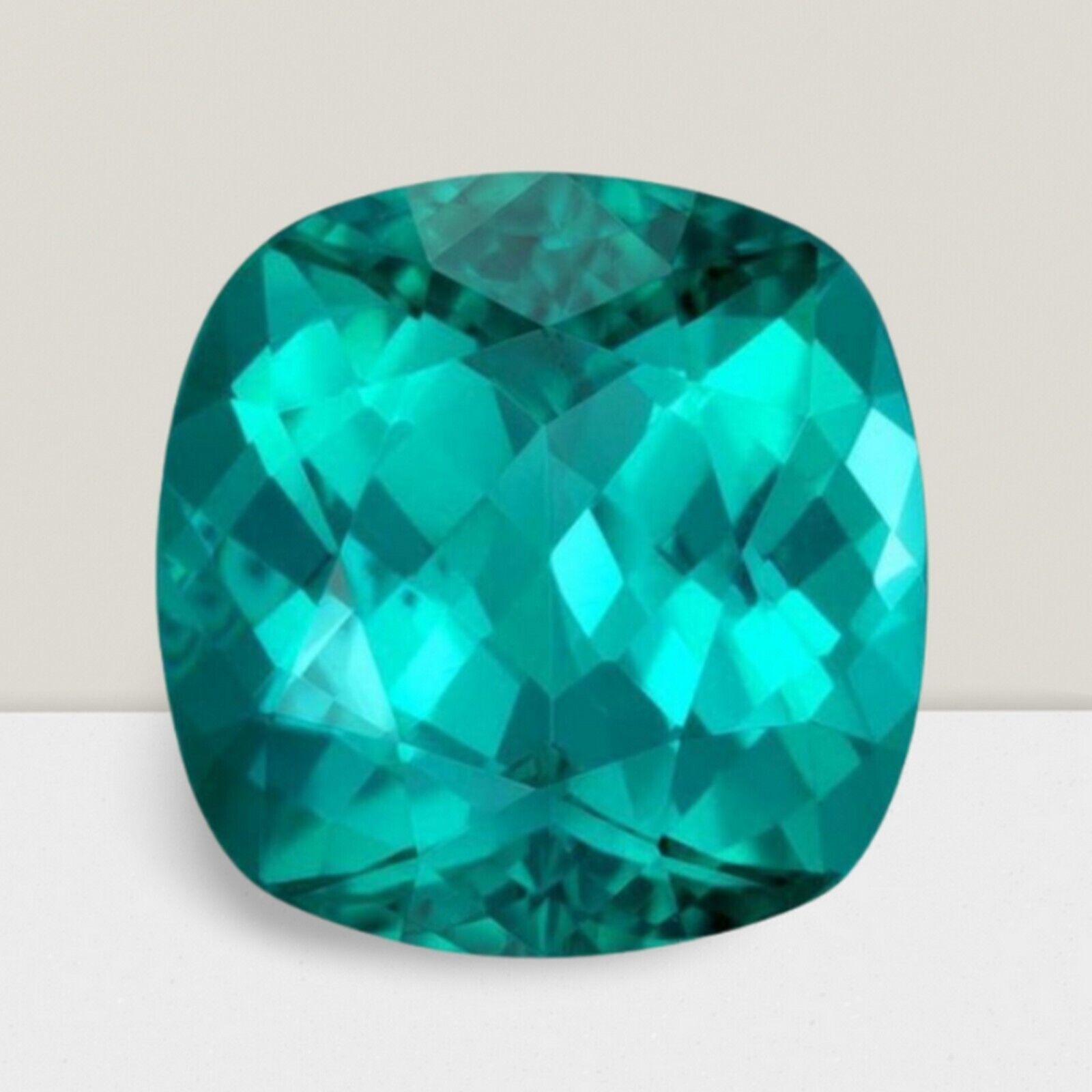 Blue Tourmaline Cushion Cut Gemstone 1 Cts – 6 mm Lustrous Loose Gem