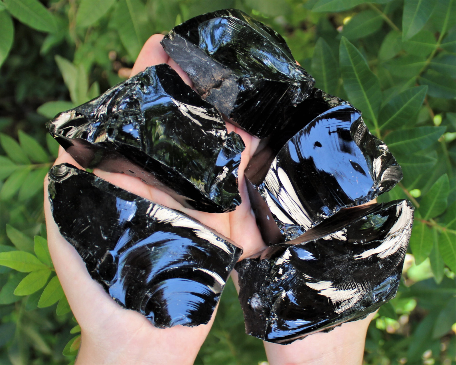 MASSIVE Rough Natural Black Obsidian Chunks – Huge Raw Black Obsidian Crystals