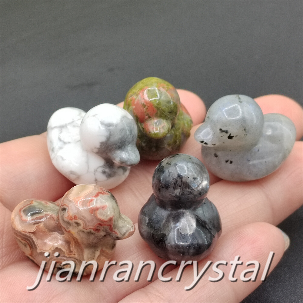50pcs Mix Natural Quartz Crystal Duck Skull Carved Animal Skull Wholesale
