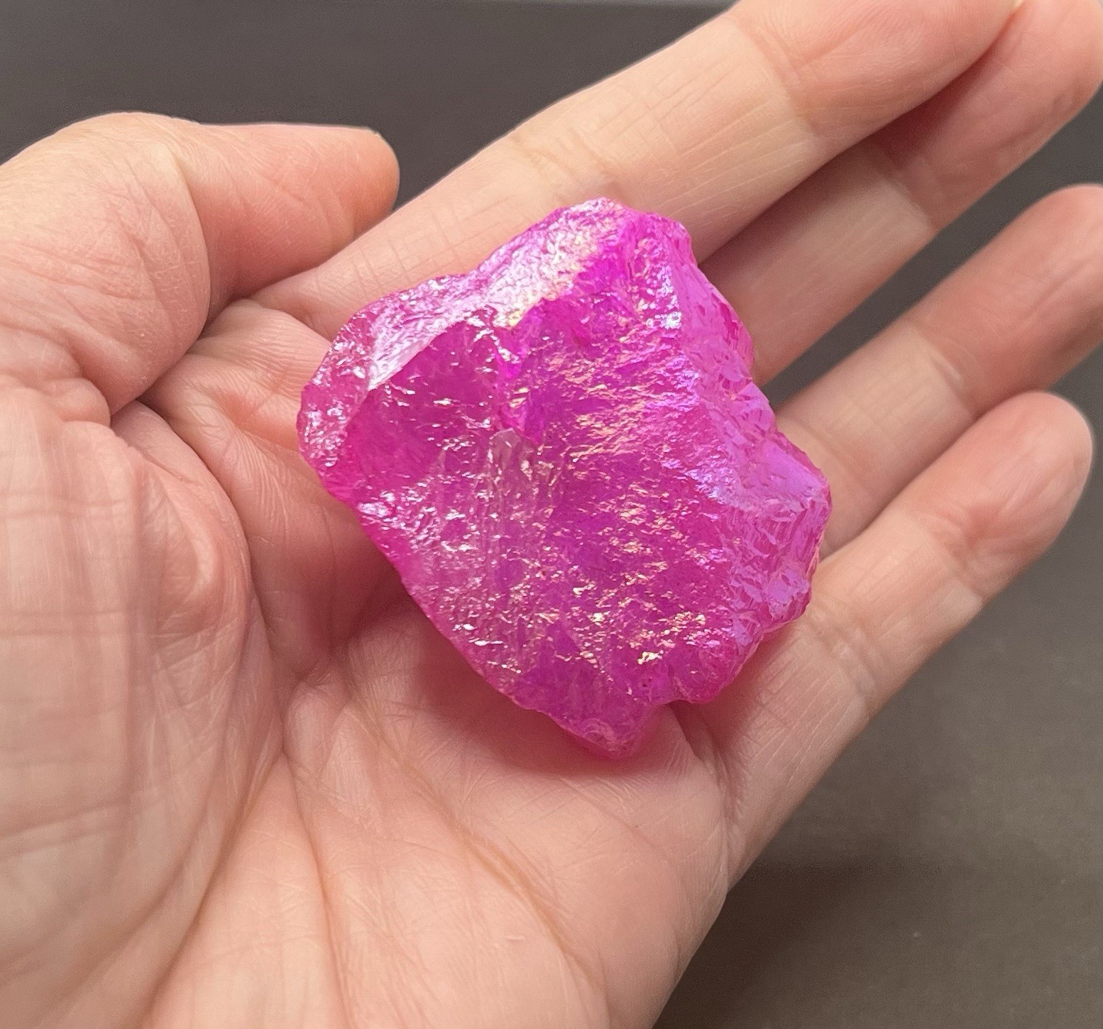 Pink Aura Genuine Quartz 69g