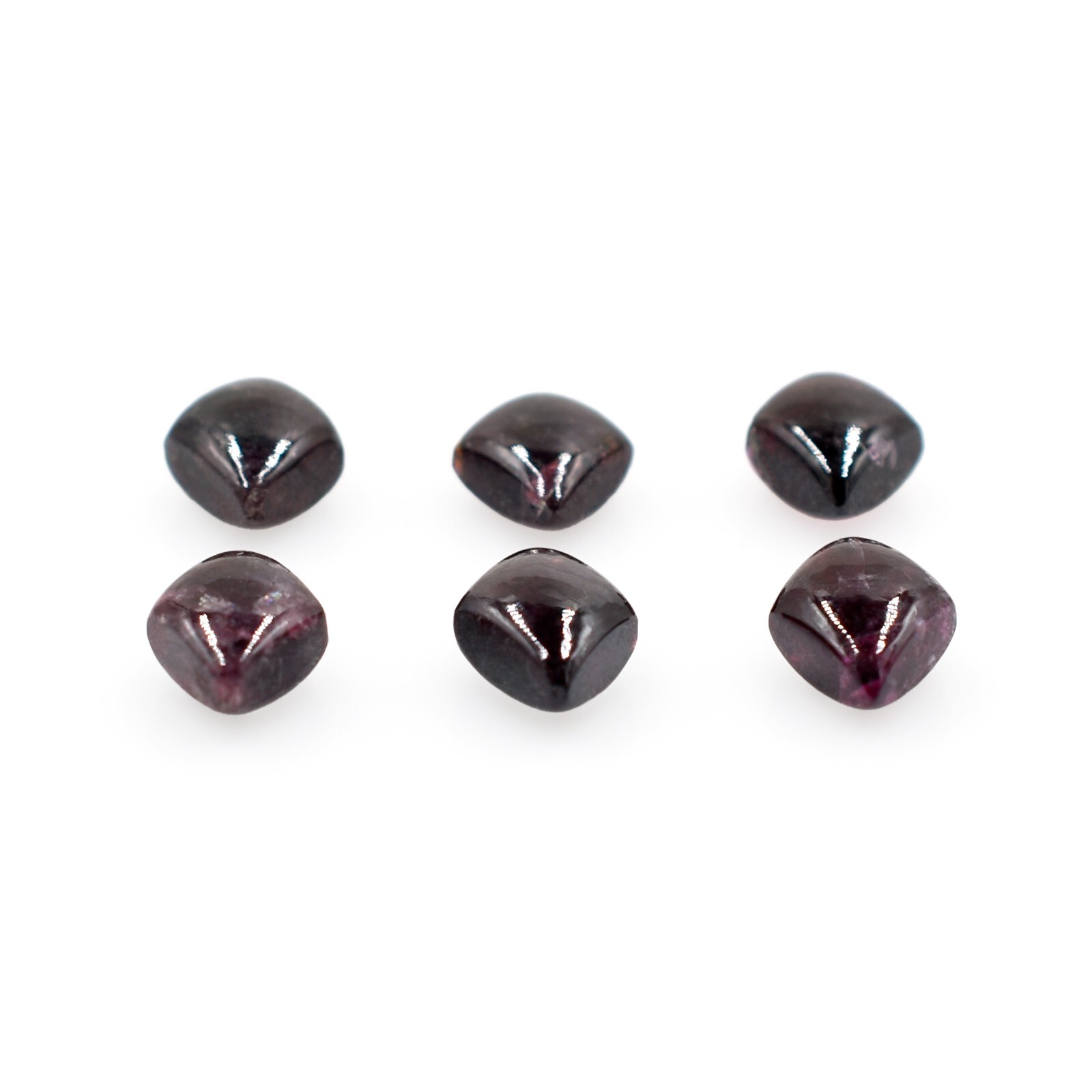Natural Garnet January Birthstone Loose Gemstone For Jewelry Making Smooth Stone