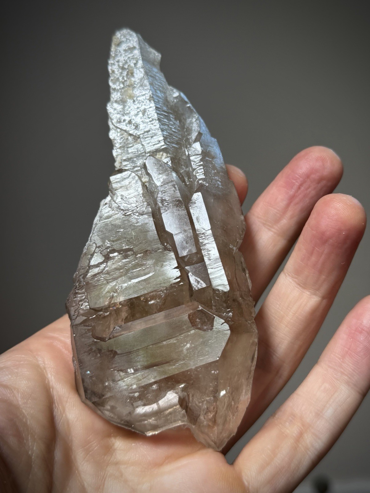 Enhydro Quartz Crystal Elestial Quartz Natural Smoky Quartz Water Bubble Crystal