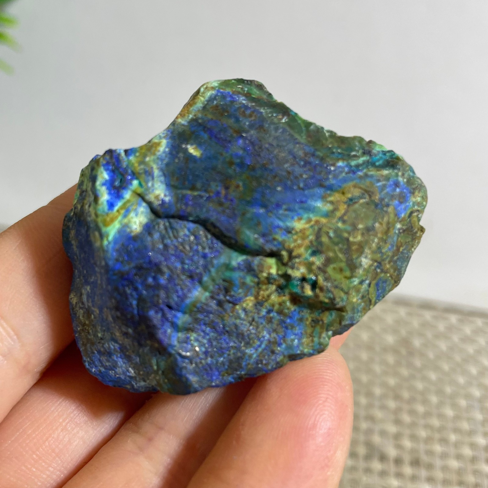 30g beautiful crystal azurite malachite mineral specimen Reiki Healling
