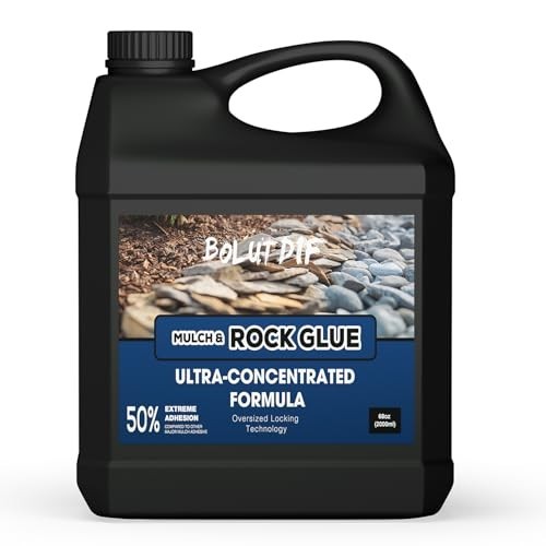 68 OZ Mulch Glue for Landscaping, Rock Glue for Landscaping and Stabilizing Mulc