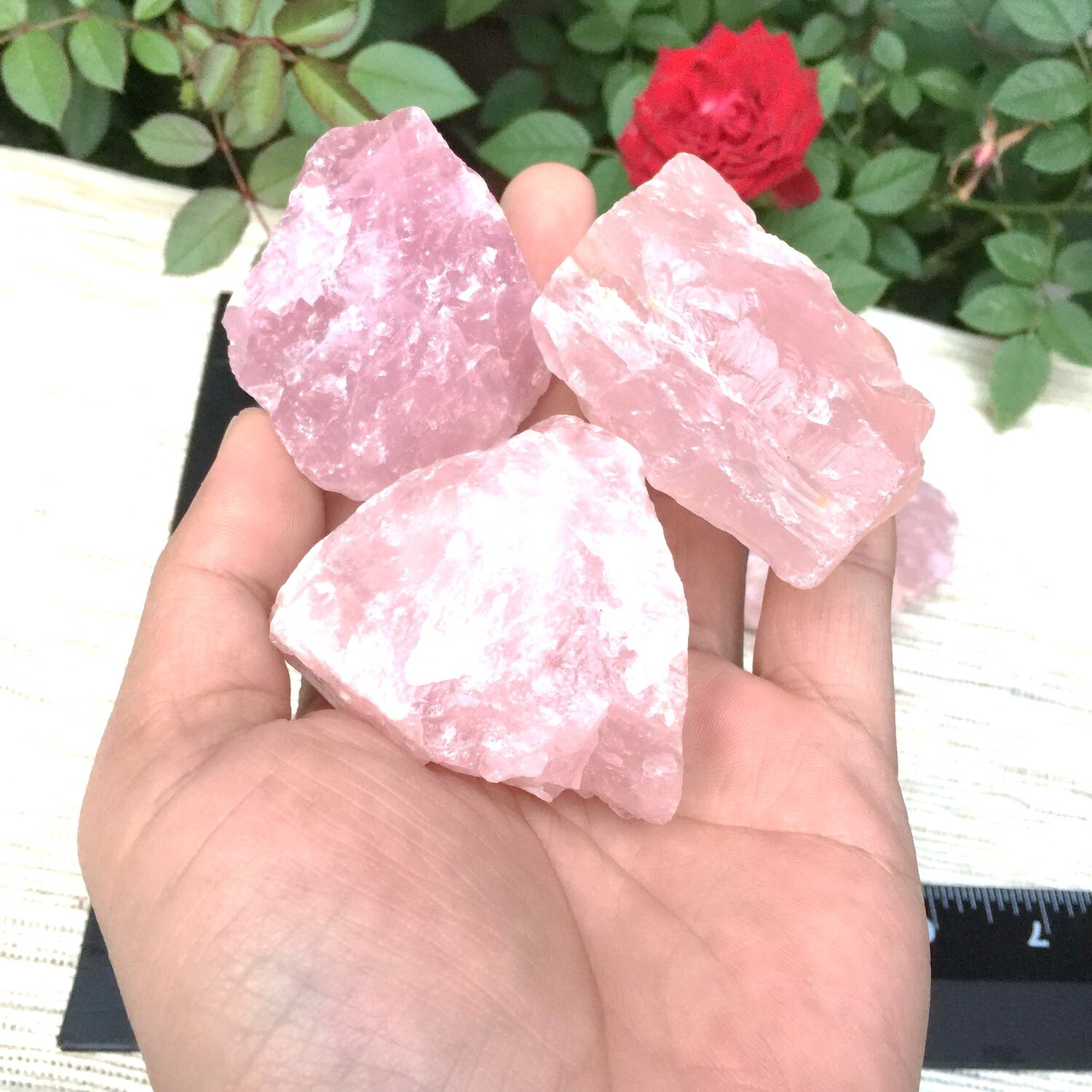 2 lb Large Rose Quartz Crystal Chunk Rough Natural Healing Lapidary Stone