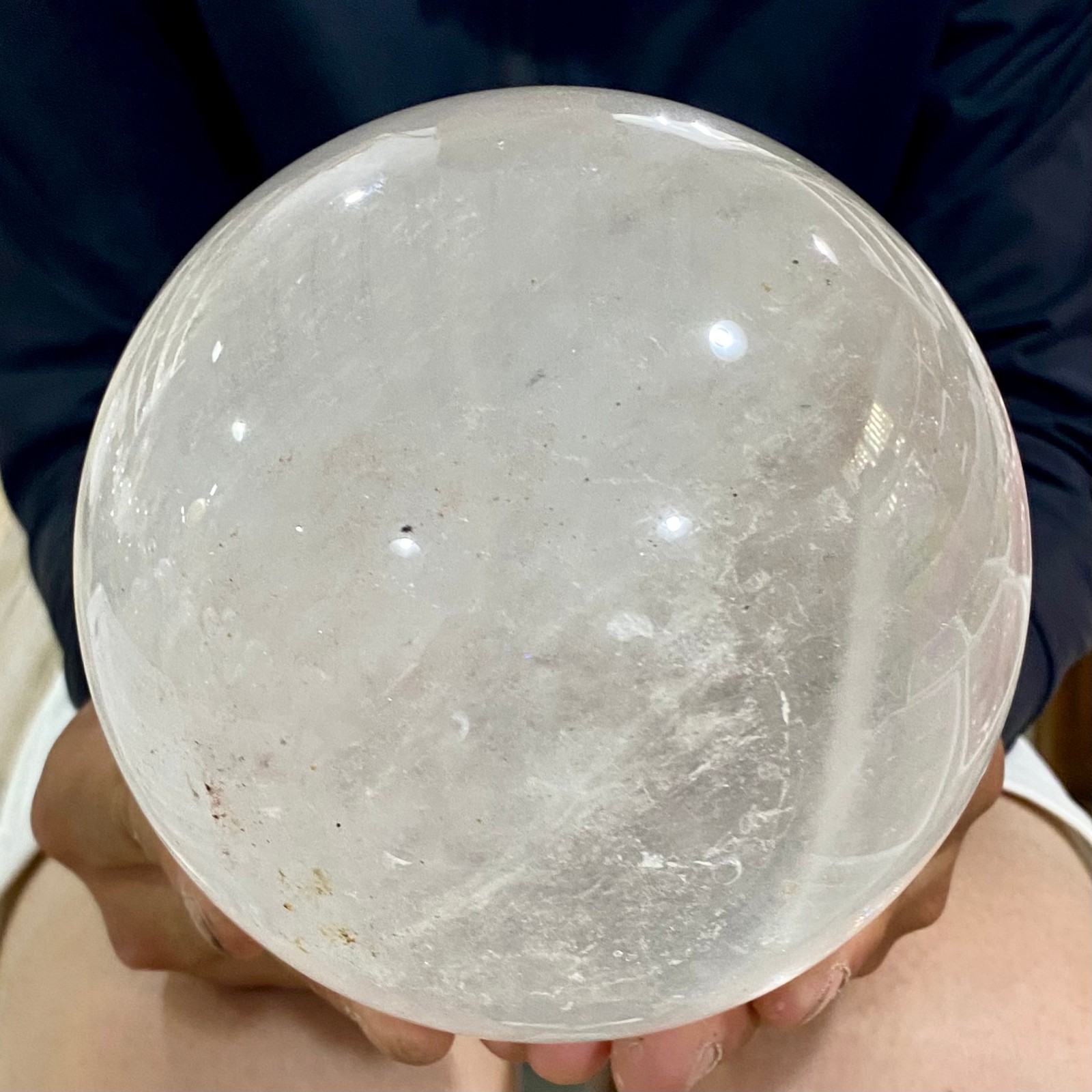 7.03LB Natural clear quartz sphere quartz crystal ball reiki Energy healing