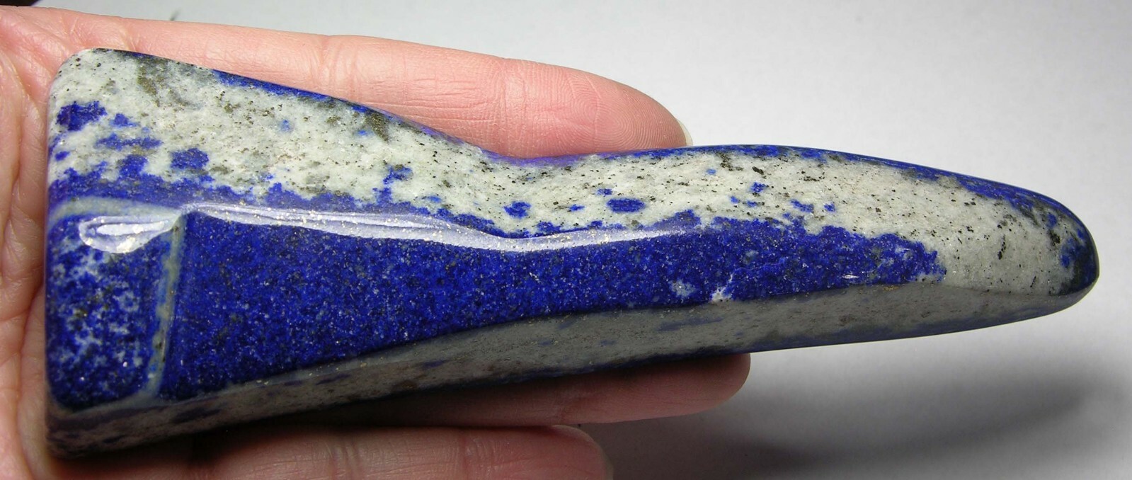 120g Afghanistan 100% Natural Tumbled Rough Lapis Lazuli Specimen 4.2oz 130mm
