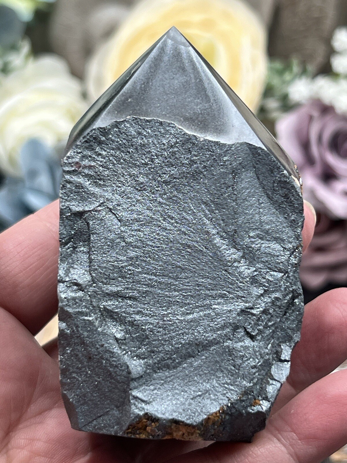 Natural Hematite Top Polished Points L@@K Free ship & Gift