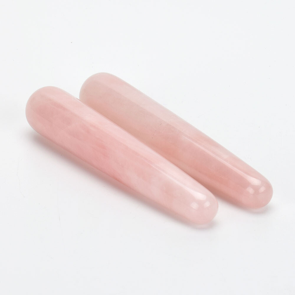 1PC 110 mm Natural Rose Quartz yoni wands gemstone pleasure wand Kegel Exercise