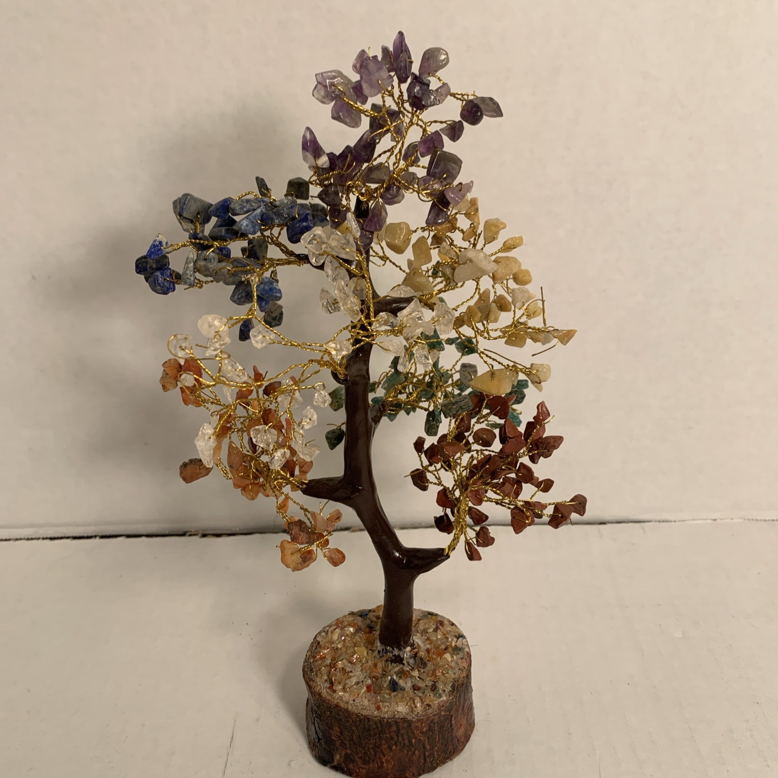 Crystal Tree of Life 7 Chakra Healing Decor Handmade for Home Office 10in Gift