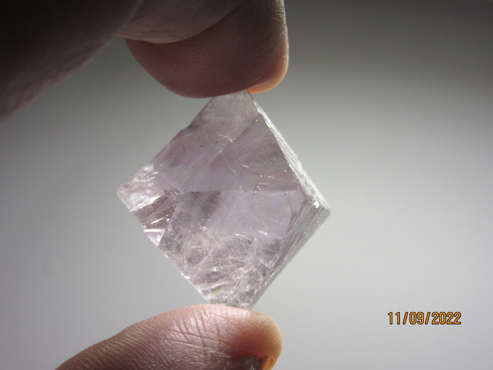 Purple Fluorite Octahedron 1 1/8 Inch Crystal Collectible Reiki **New** FOPL-1