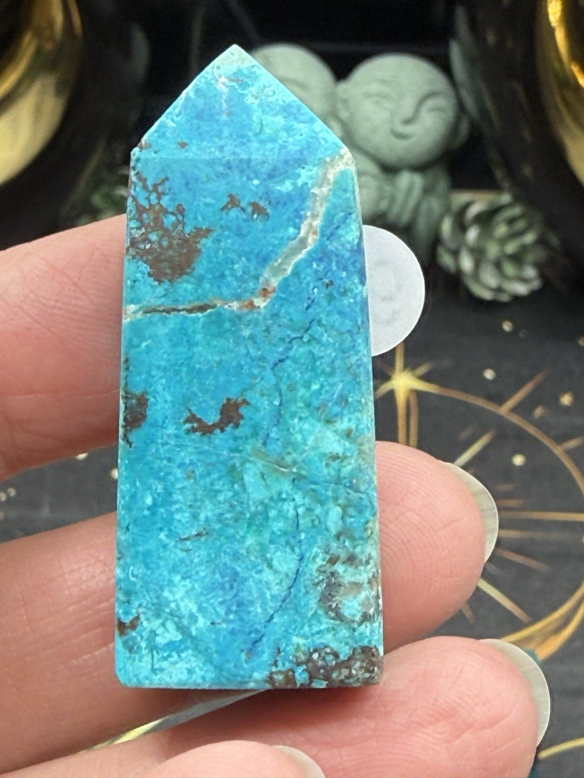 Natural Chrysocolla Small/mini Points Some hematite malachite Free shipping