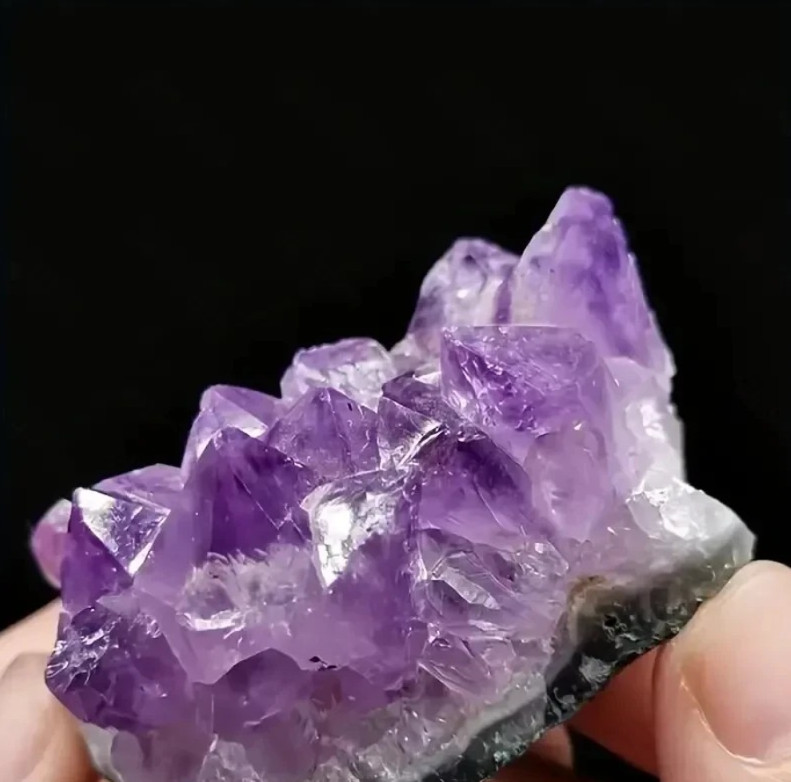 2pcs Purple Natural Amethyst Raw Crystal Healing Stone Decor Set – NEW