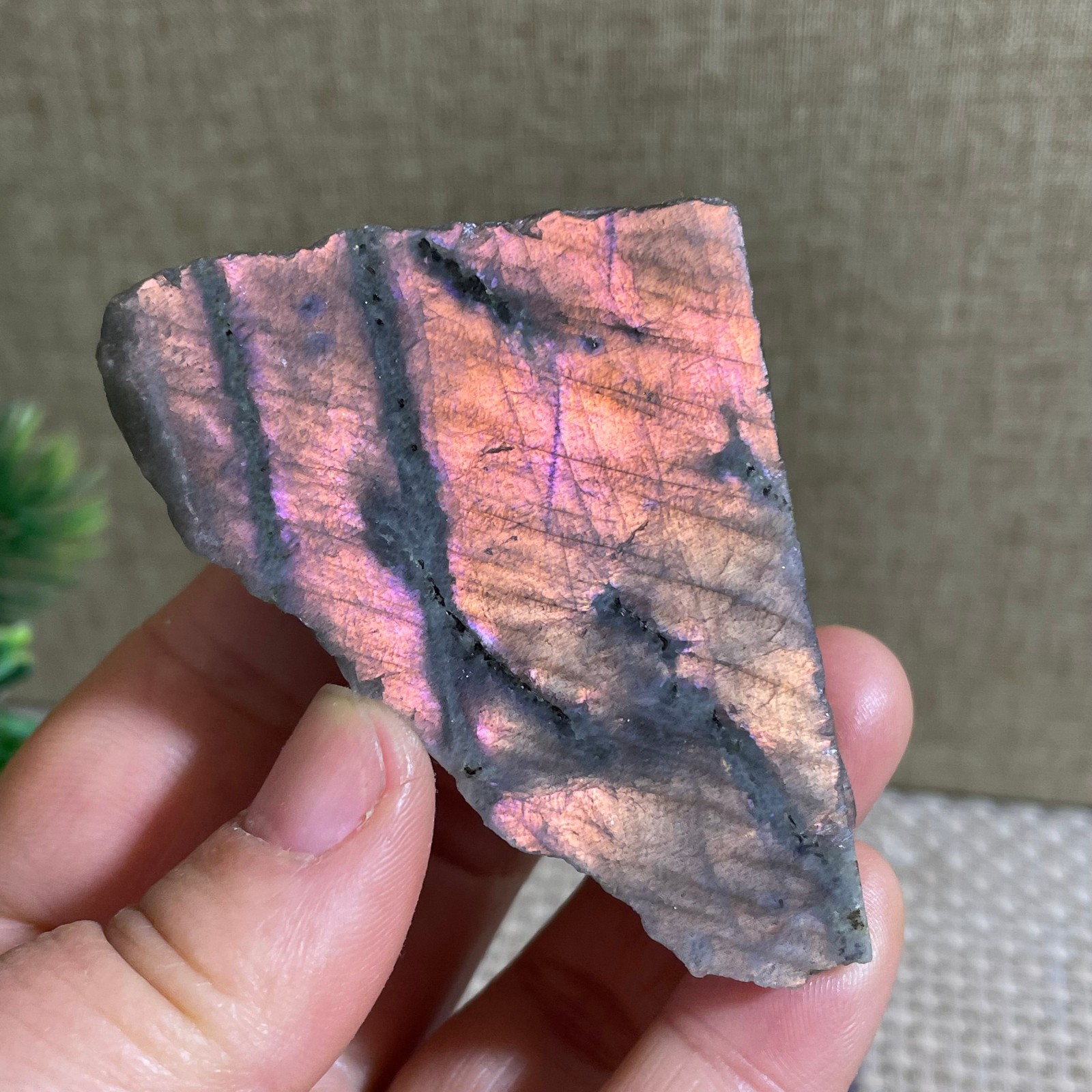 Natural Labradorite Crystal gemstone rough original Specimen 73g
