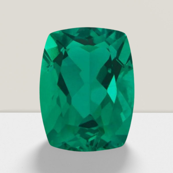 Emerald Cushion Cut Gemstone 6 Cts – 14×10 mm AAA+ Loose Gem