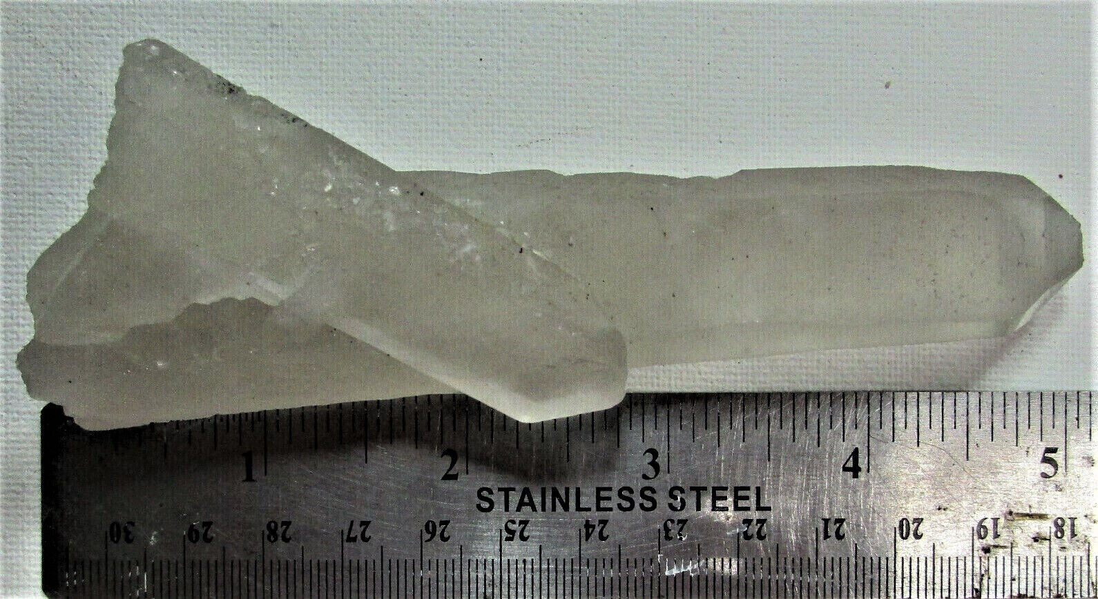 134.9 RARE Inner Mongolian Laser Quartz Crystal Penetrator & Cross formation
