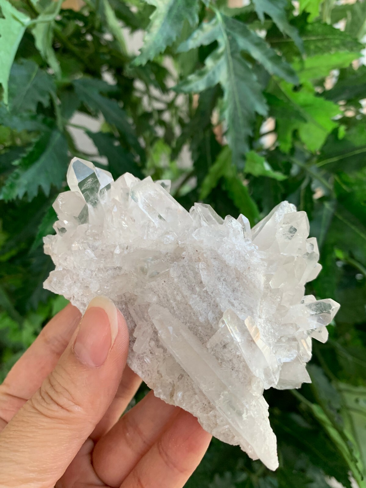 Large Grade A++ Clear Quartz Crystal Cluster, 2″- 3″ Raw Clear Quartz Geode