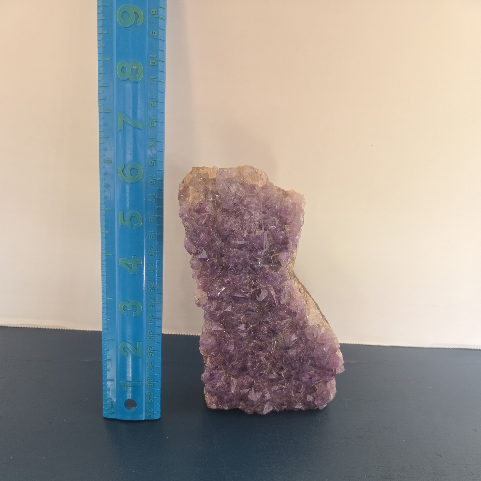 1.8LB Natural Amethyst Geode Quartz Crystal Cluster Energy Healing