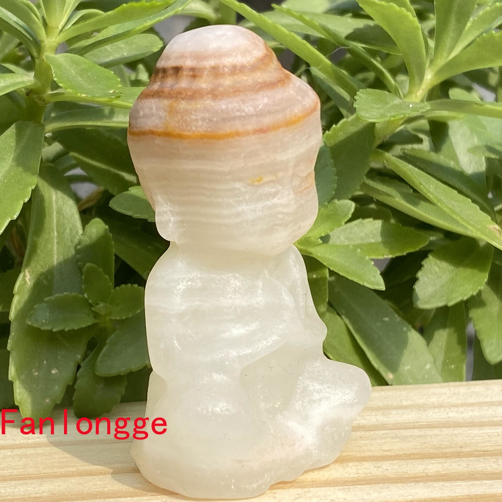 1pcs Natural Afghan jade Buddha Quartz Crystal Skull Carved Figurines 2.3″