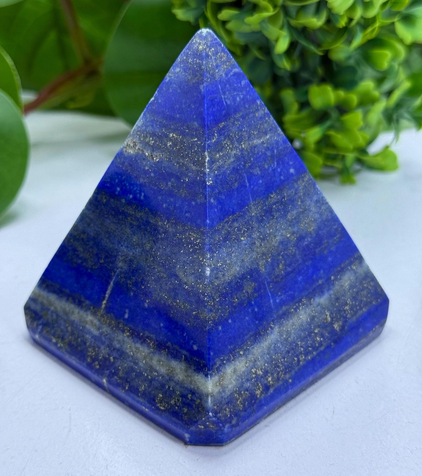 655g Beautiful Lapis Lazuli Pyramid, Lapis Pyramid, Lapis Lazuli Pyramid, Lapis