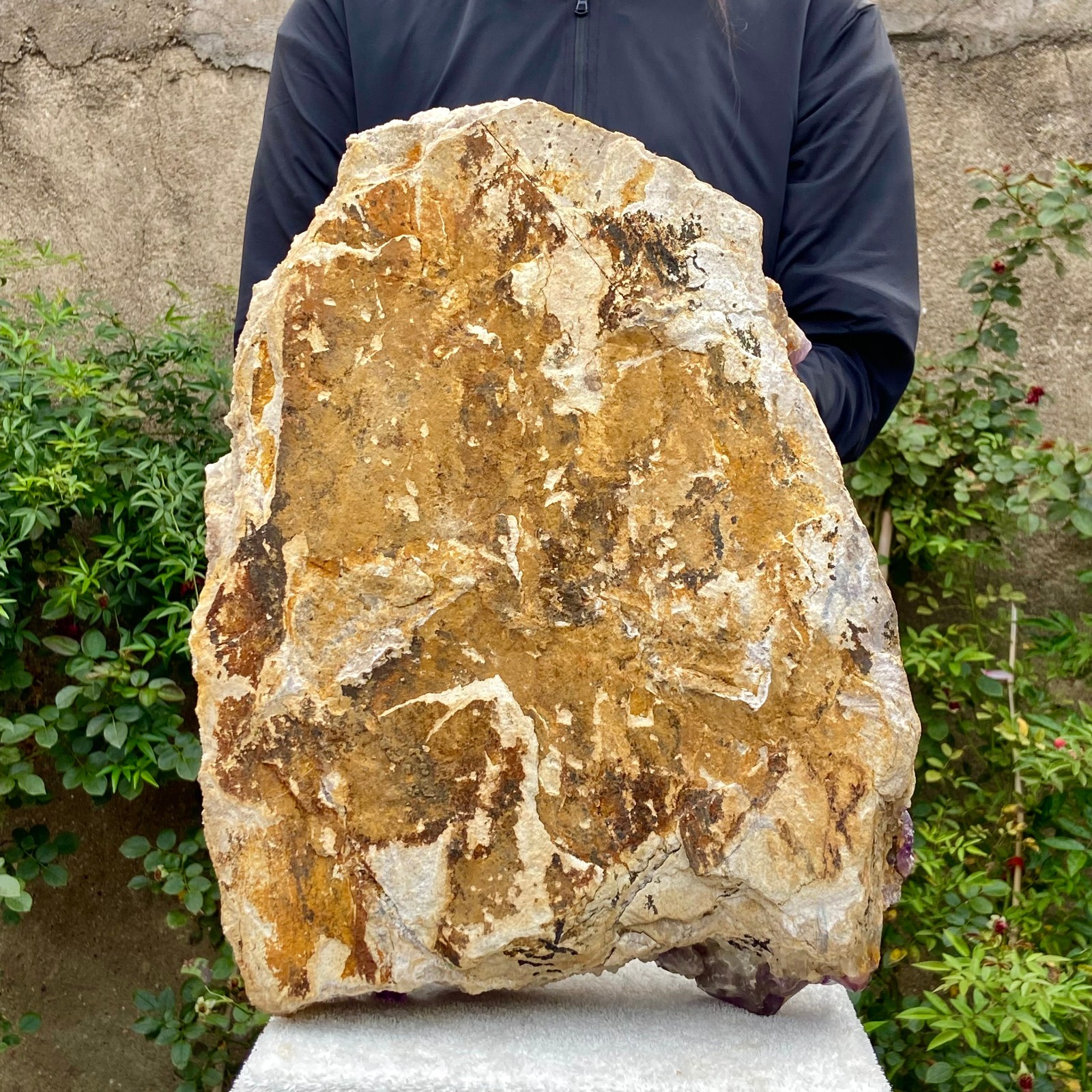 42.54LB Natural amethyst Cluster Quartz Crystal backbone mineral Specimen Healin