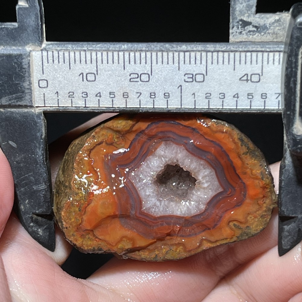 Unique Rough Agate crystal geode Achat Nodule Chinese Agate Xuanhua 39g D450