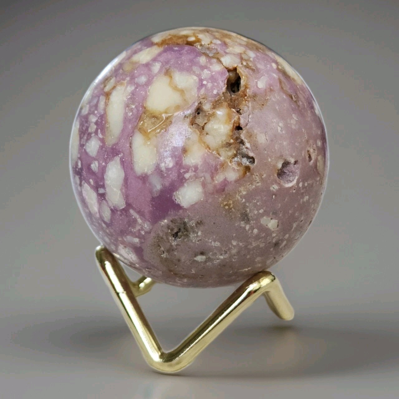 Natural Polished Kunzite Decorative Sphere 2.25″ – USA