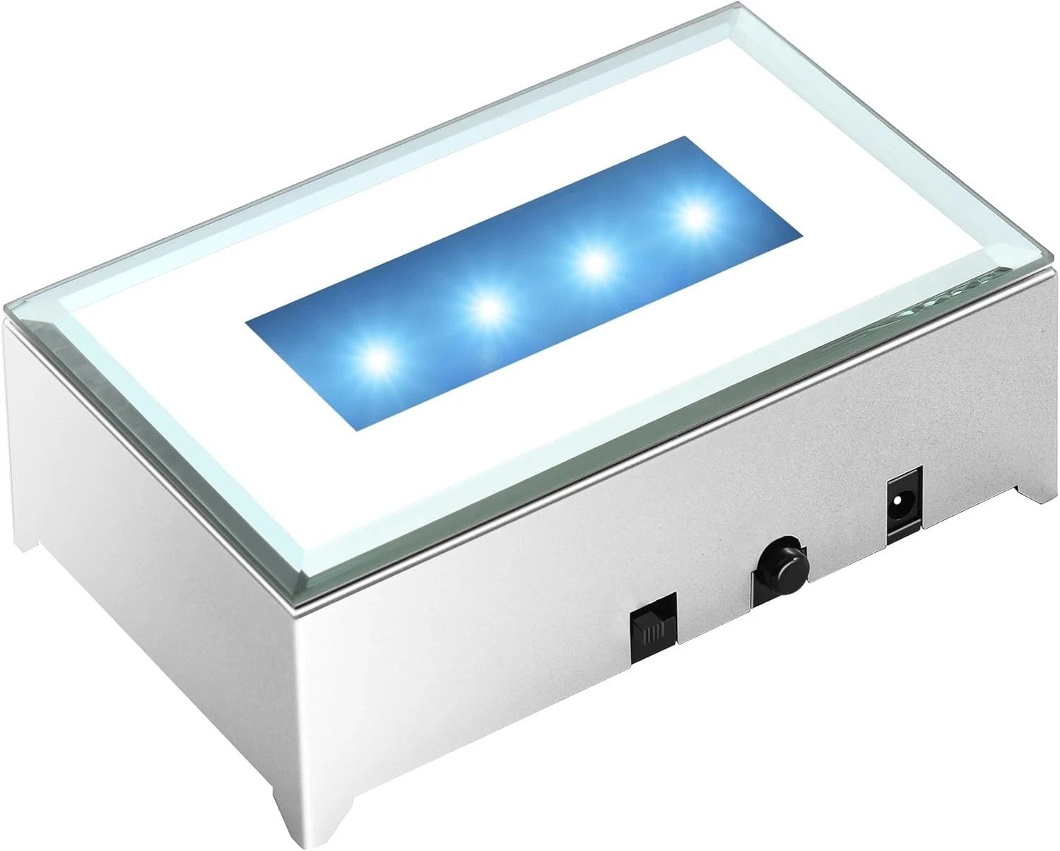 LED Multicolor Crystal Light Base – Elegant Pedestal for 3D Glass Art Display