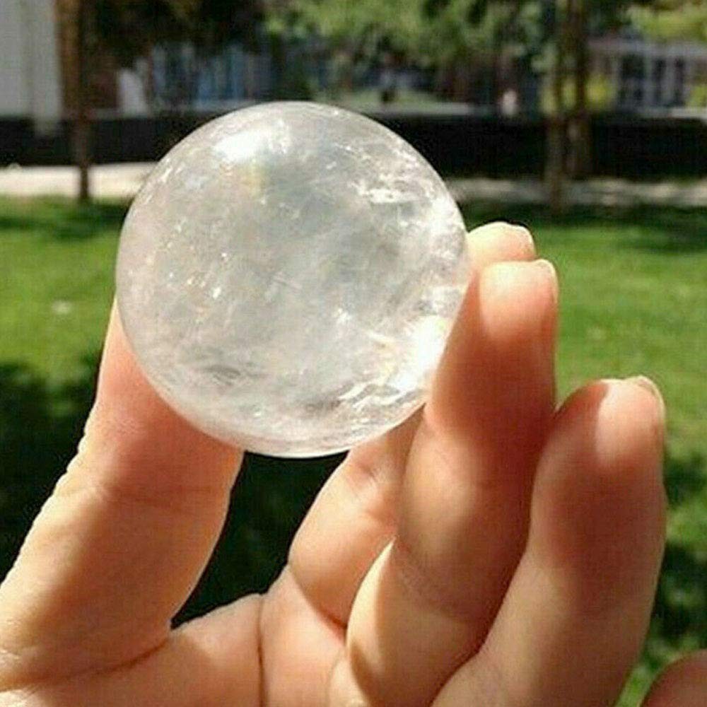 Wixine 1Pcs 35-40Mm Rare Clear Natural Rainbow Large Quartz Crystal Sphere Ball