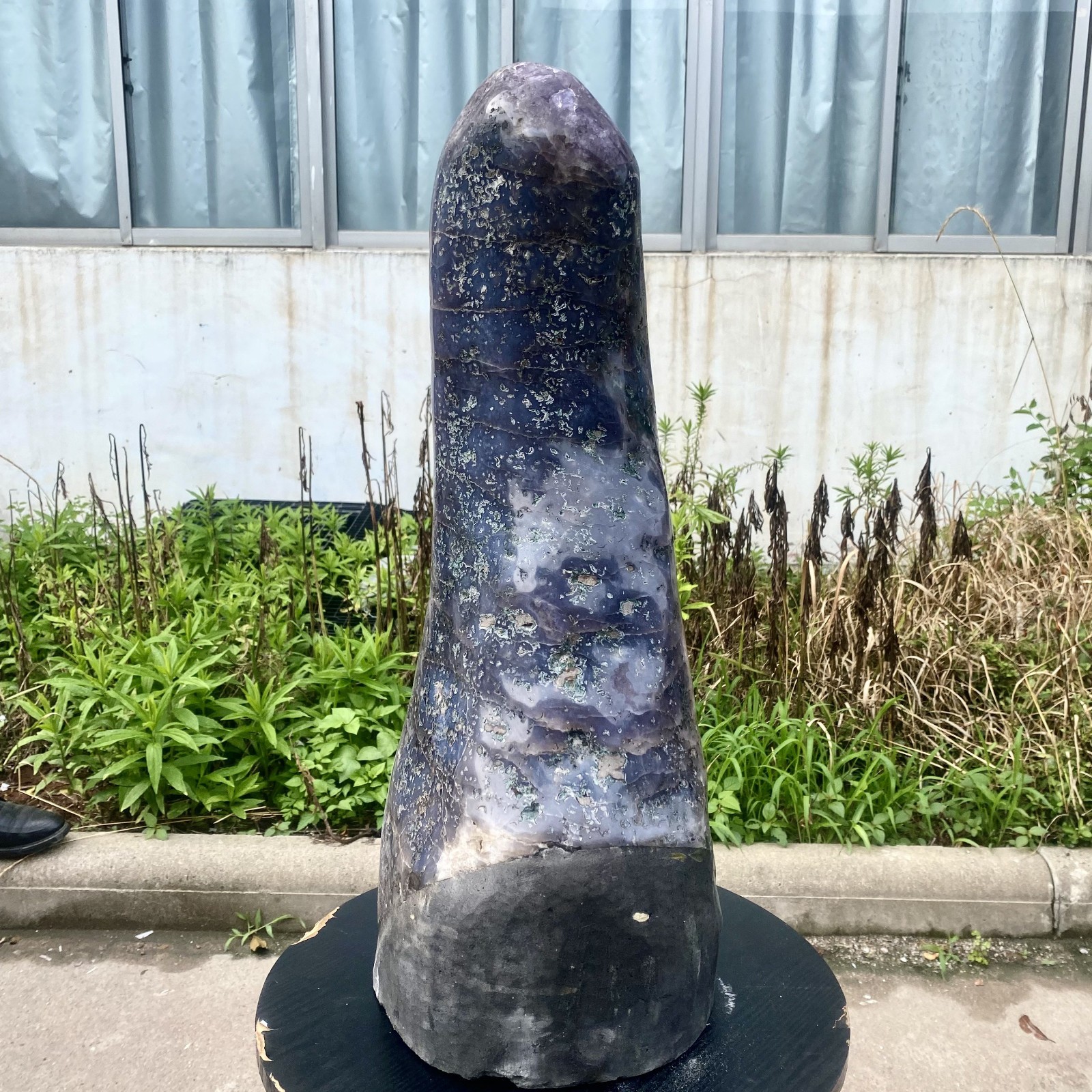 57LB Large Natural Amethyst Geode Cathedral Crystal Cluster Specimen Healing